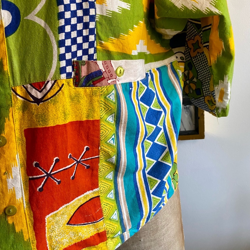 Sacred Threads Patchwork Kimono Top - image 7